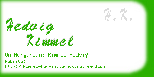 hedvig kimmel business card